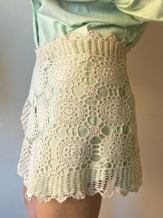 Lustre Mini Skirt