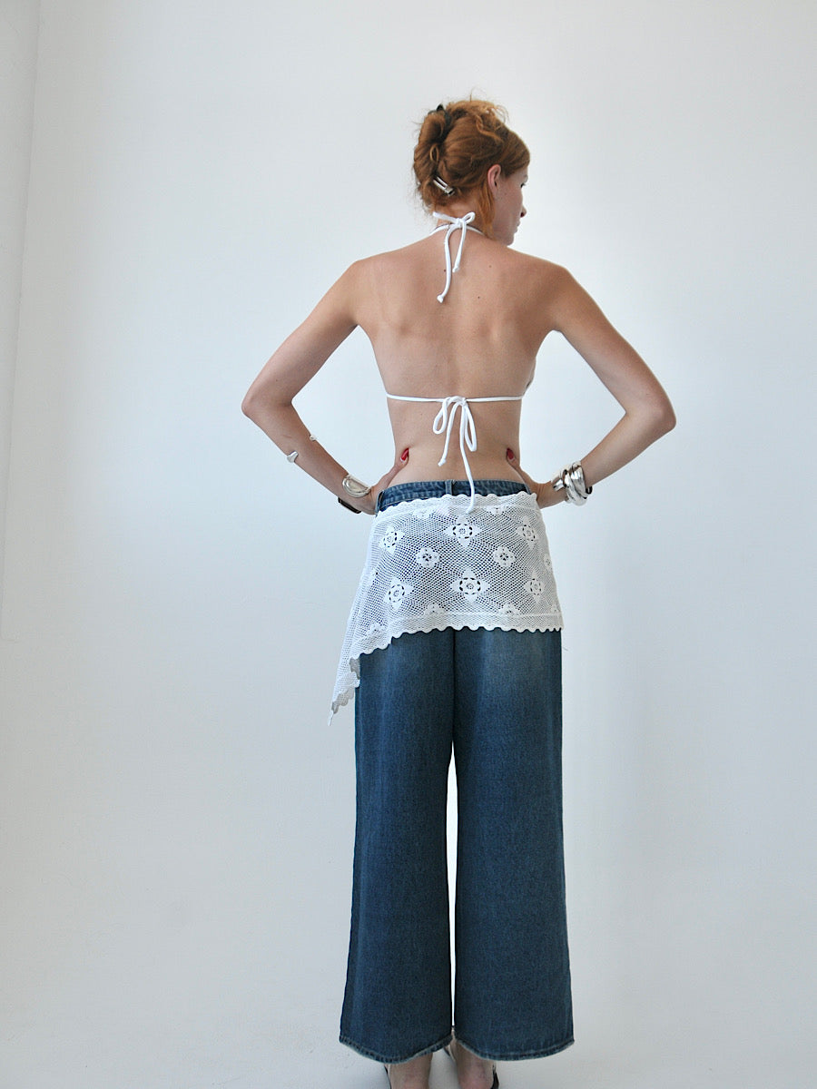 Bliss Crochet Lace Mini Skirt