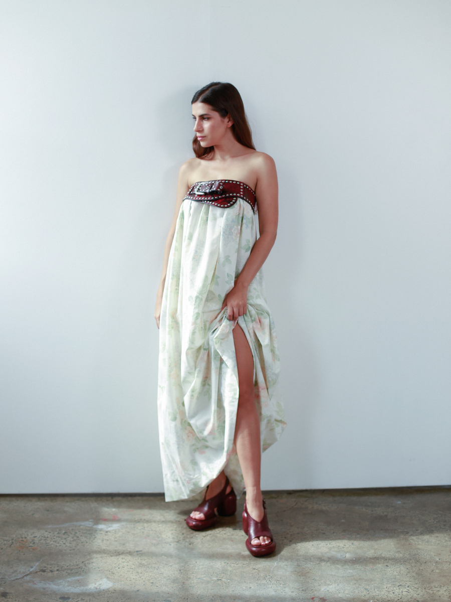 Made to order - Lillian strapless maxi dress