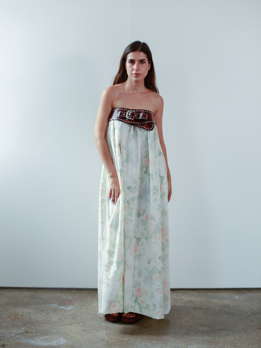Lillian strapless maxi dress - Heaven Floral