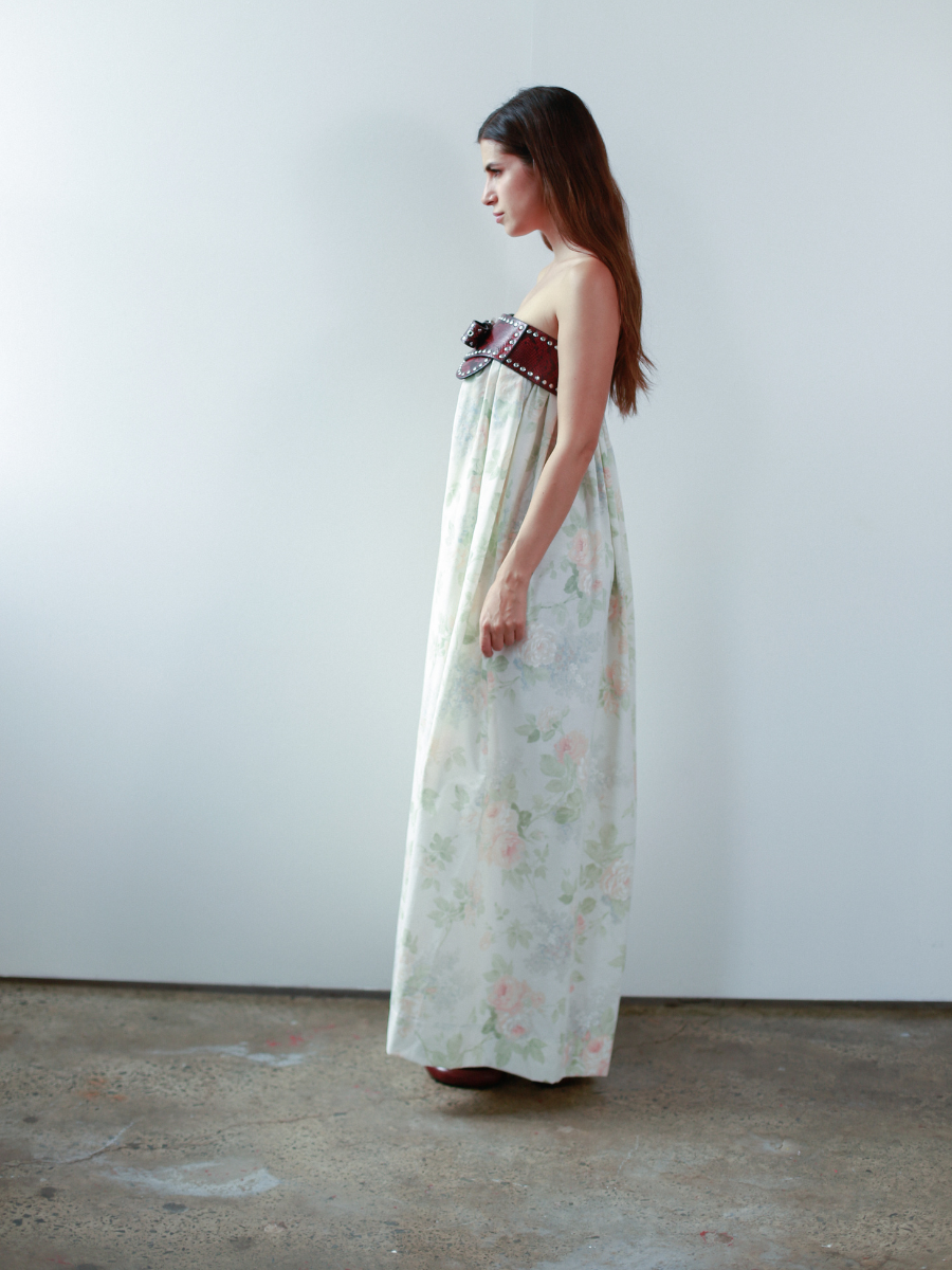 Lillian strapless maxi dress - Heaven Floral