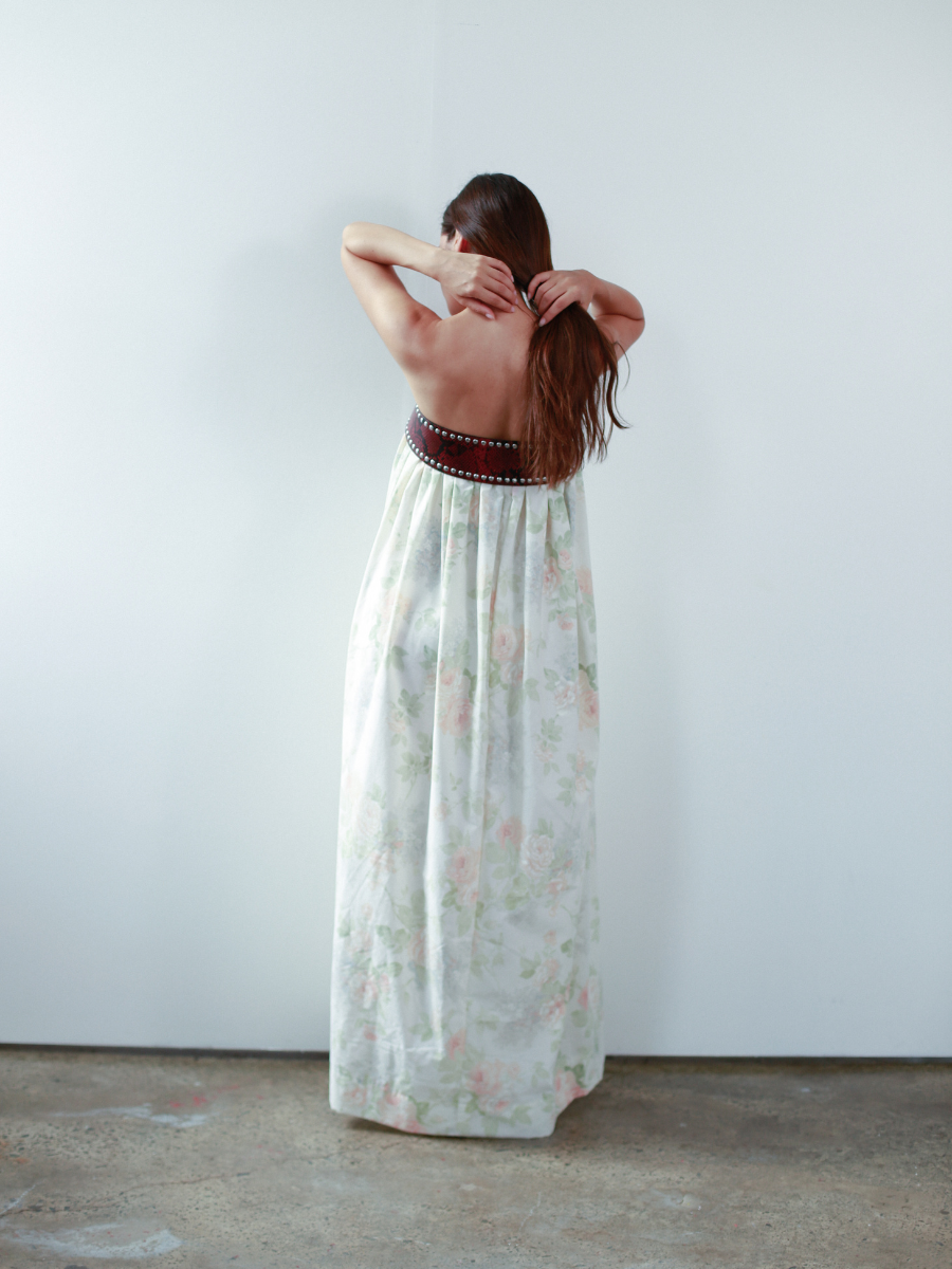Made to order - Lillian strapless maxi dress