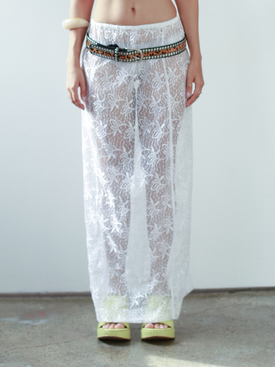 Starlight Lace Column Skirt