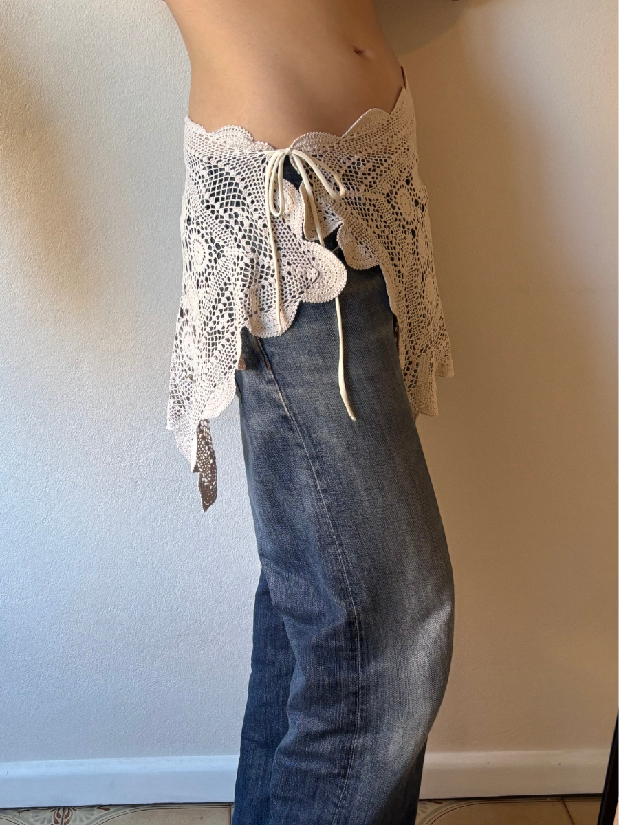 Aura Crochet Lace Mini Skirt