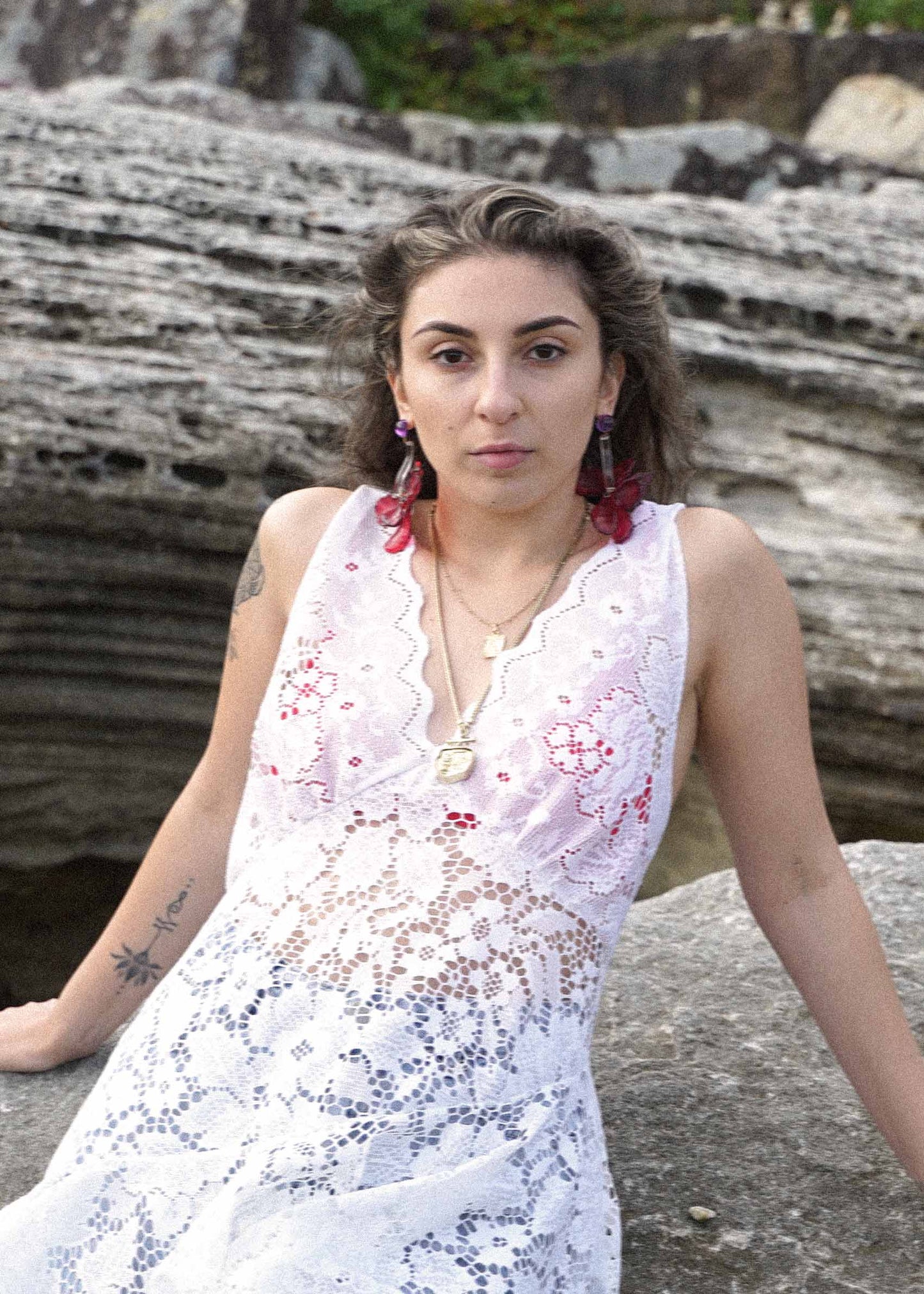 Made to order- Sable Mini Dress White Lace