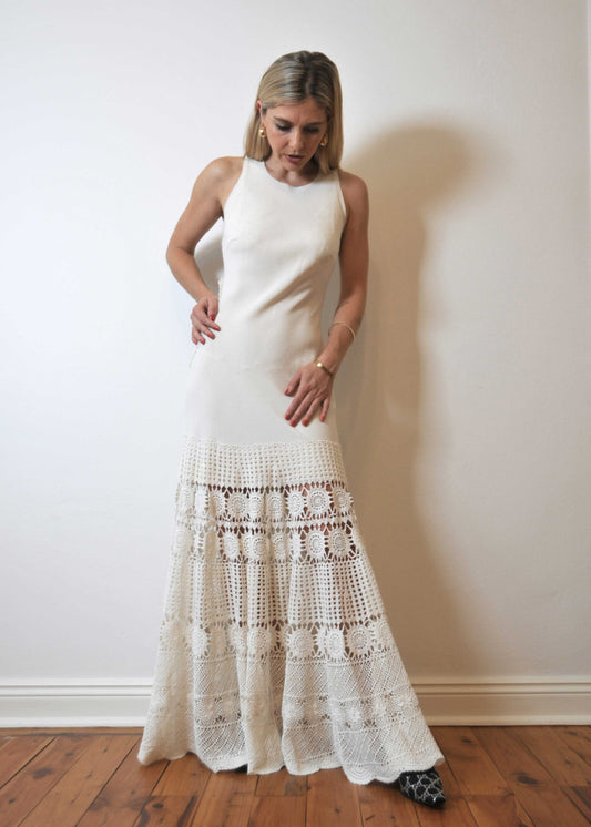 Diamond Crochet Maxi Dress