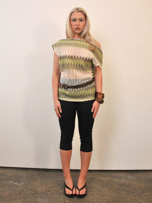 Field of light top - Green lace