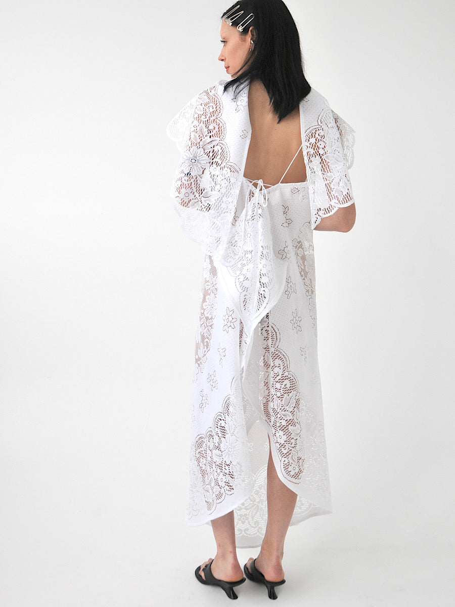 Roan vintage lace maxi dress and scarf