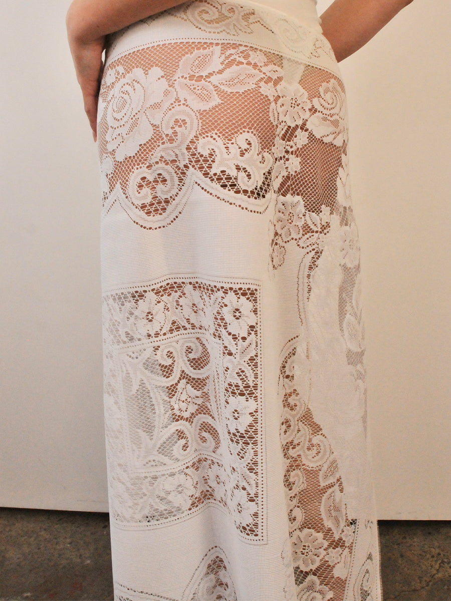 Rose tie skirt