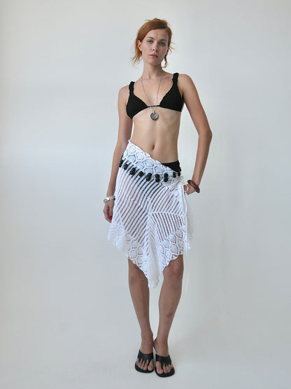 Kate vintage crochet tie skirt