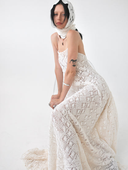 Rhythm vintage crochet lace maxi dress