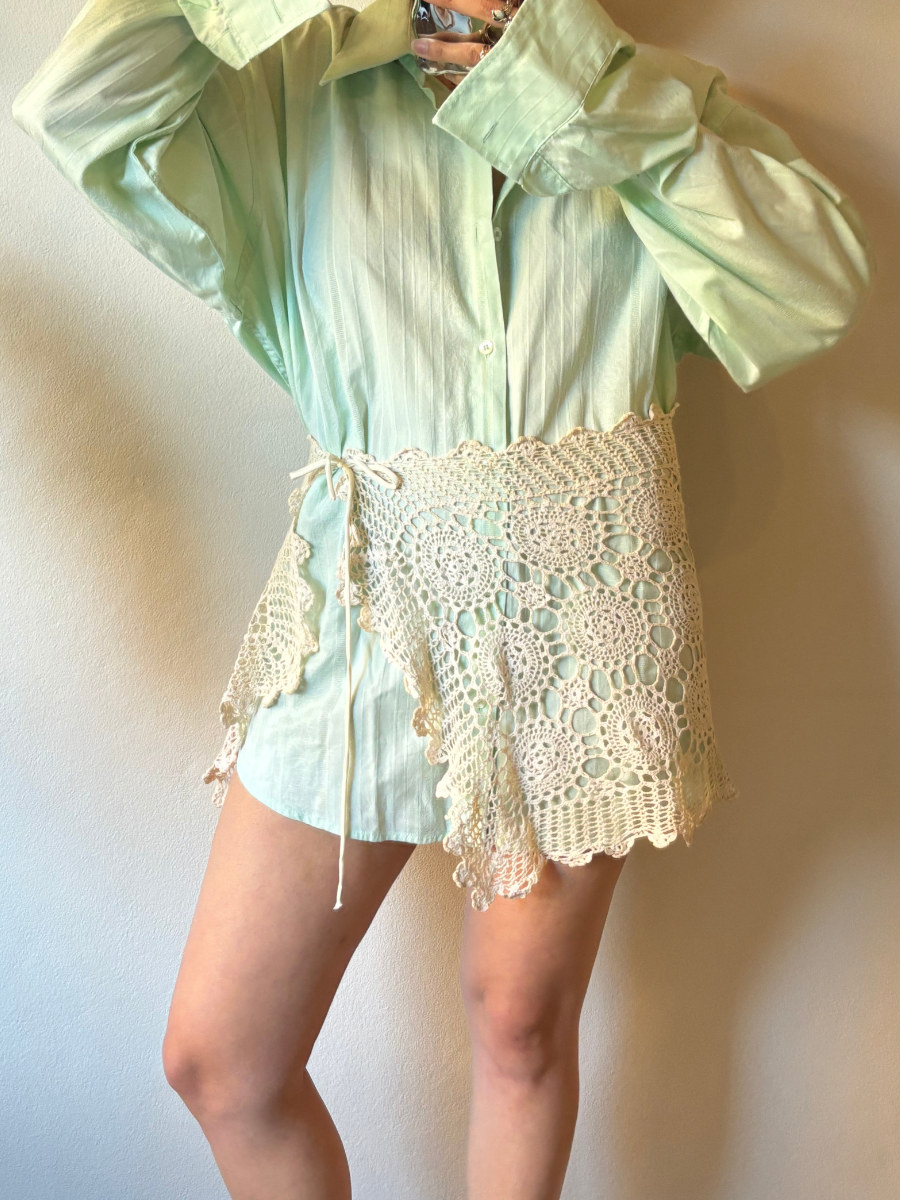 Lustre Mini Skirt
