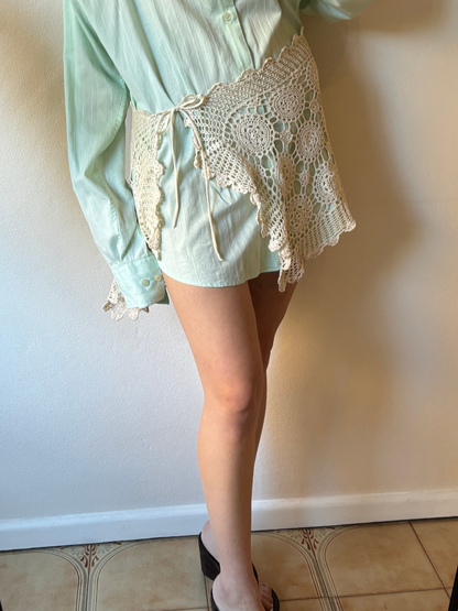 Lustre Mini Skirt