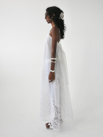 Caroline vintage lace maxi dress