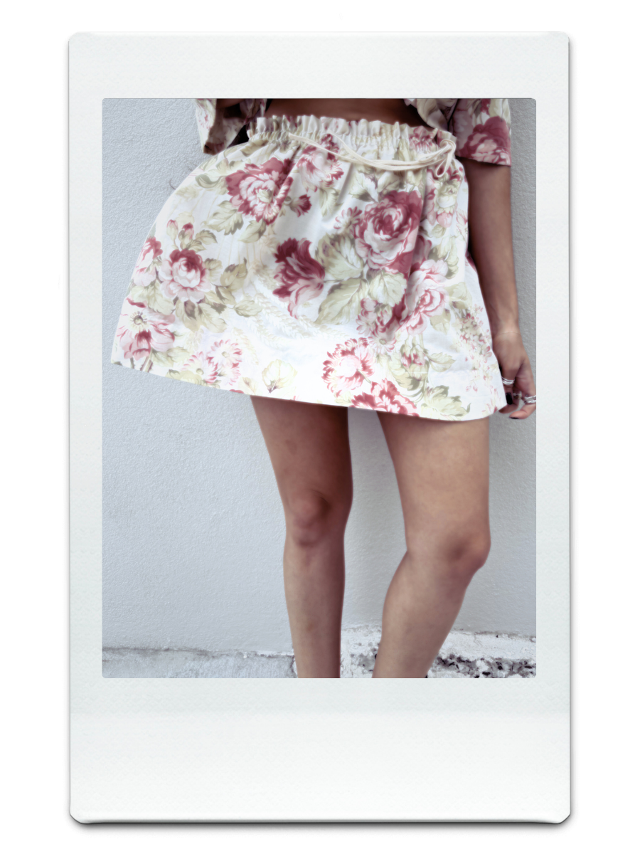 Ruby Floral Camille Mini Skirt