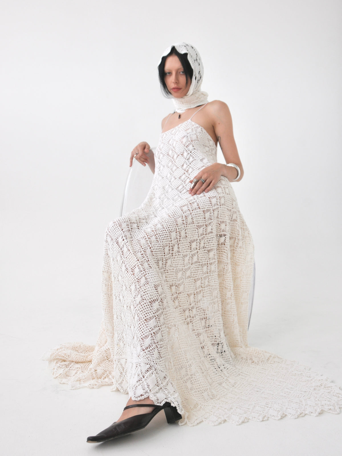Rhythm vintage crochet lace maxi dress