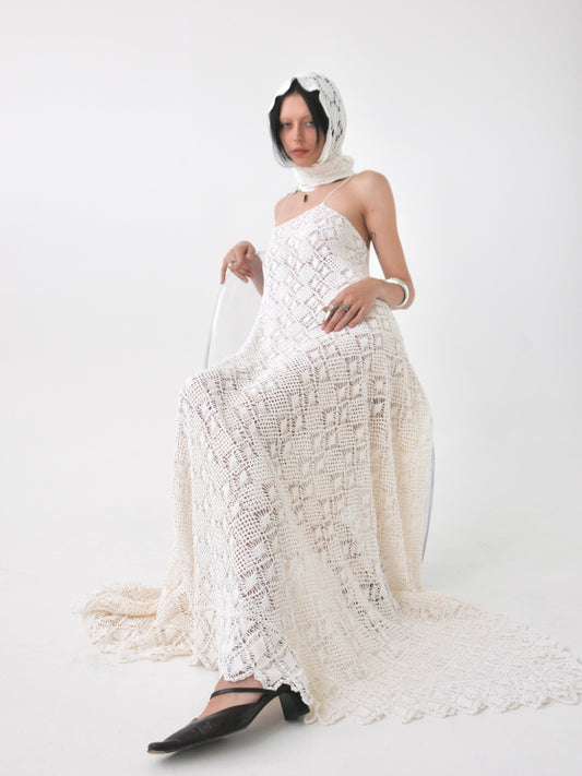 Rhythm vintage crochet lace maxi dress