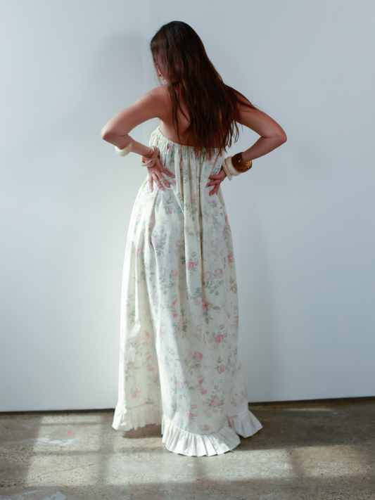Made to order - Lillian strapless maxi dress