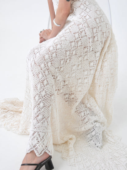 Rhythm vintage crochet lace maxi dress
