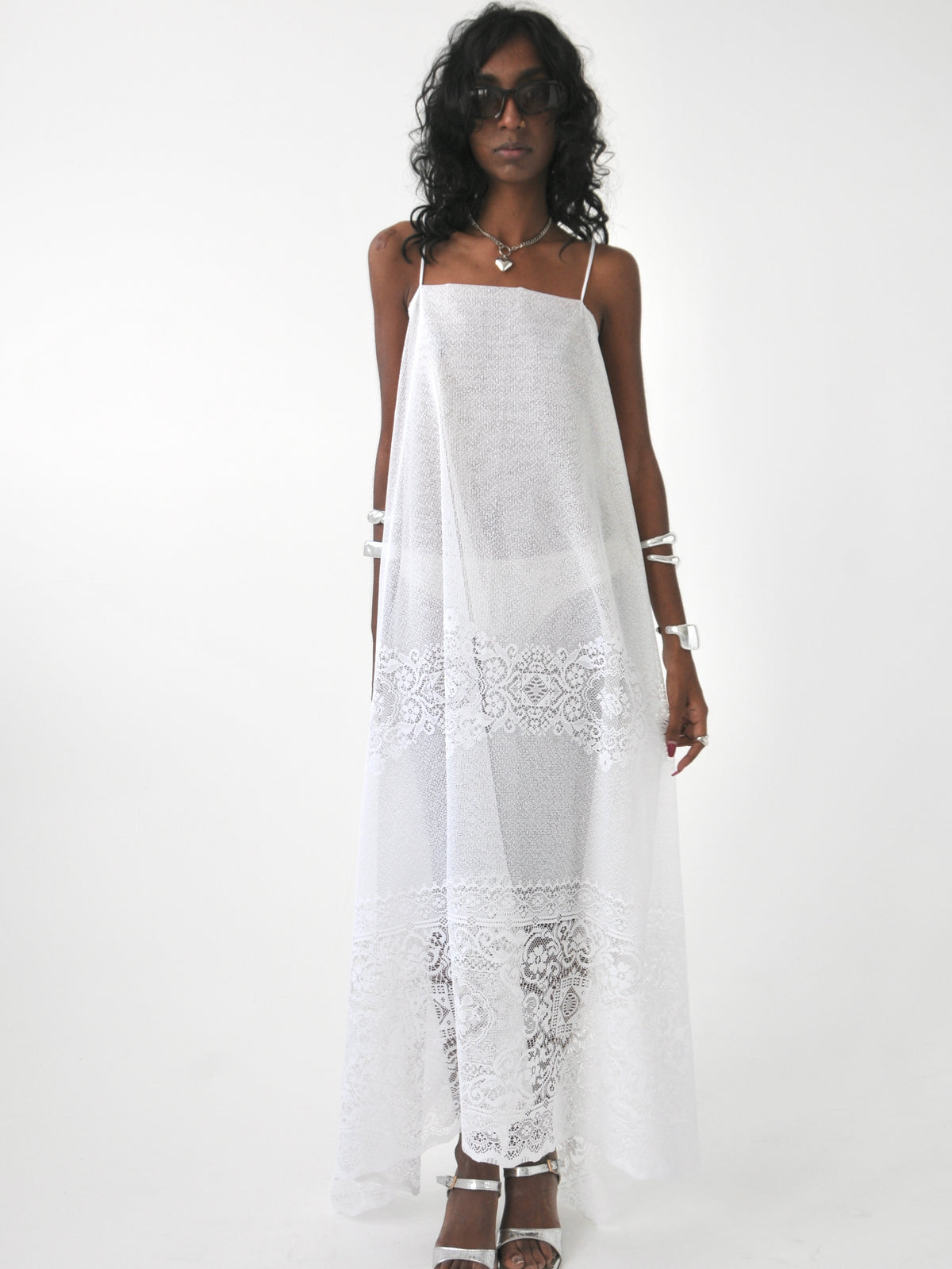 Caroline vintage lace maxi dress