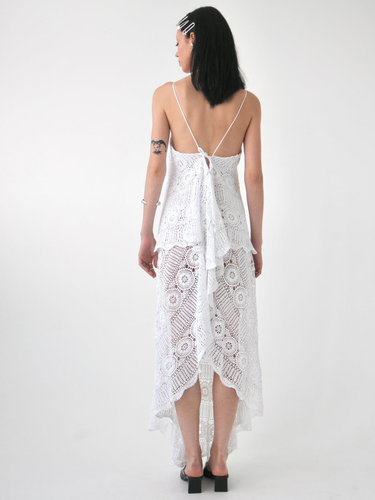 Charlie vintage crochet lace maxi dress