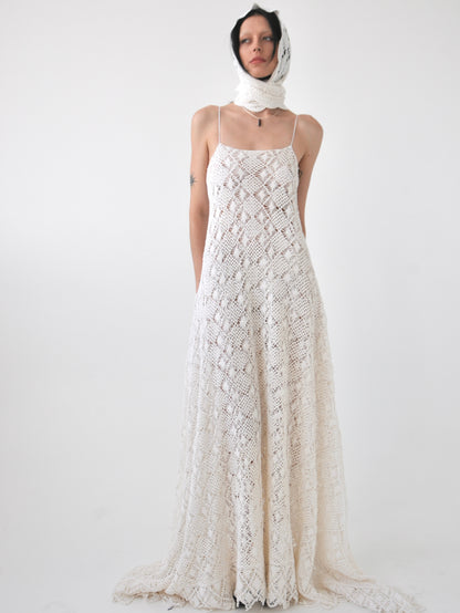 Rhythm vintage crochet lace maxi dress