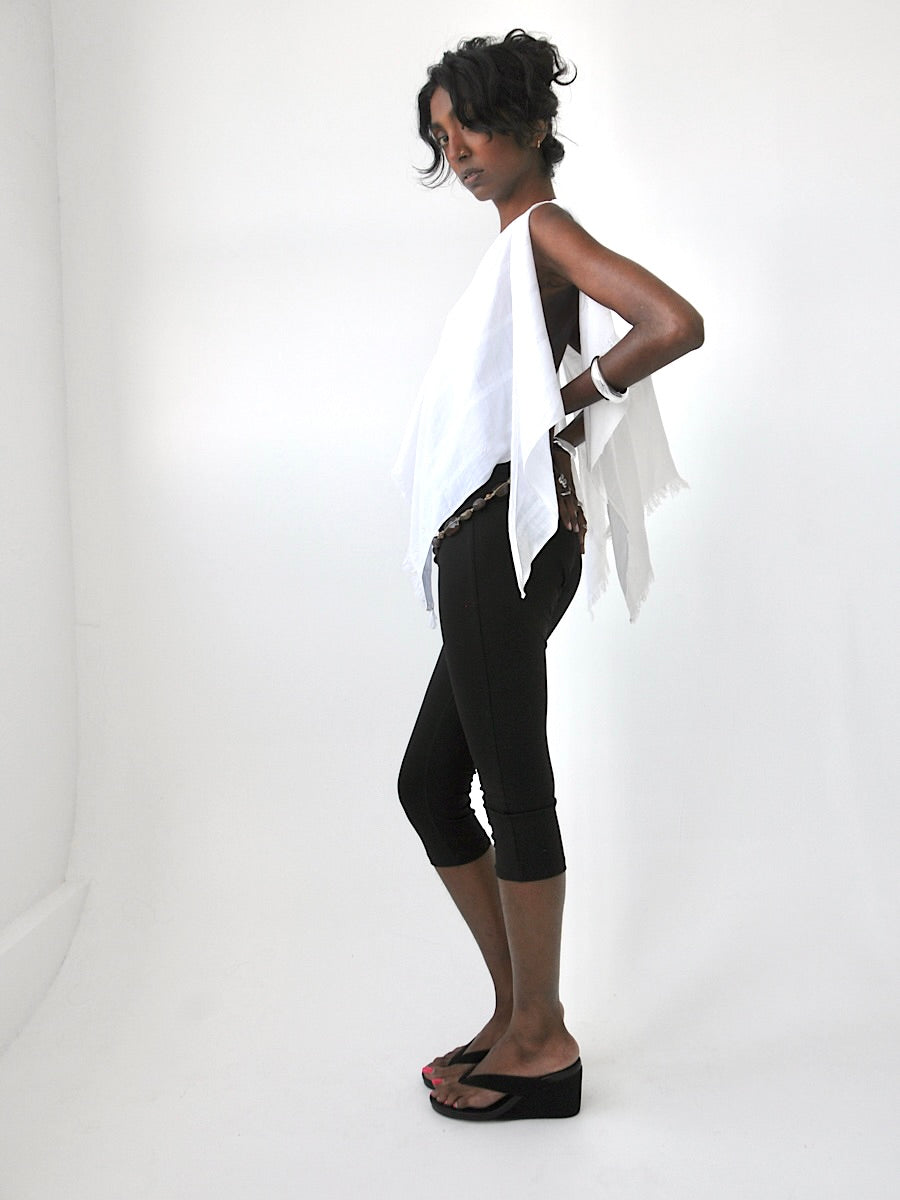 Chrome sheer poncho