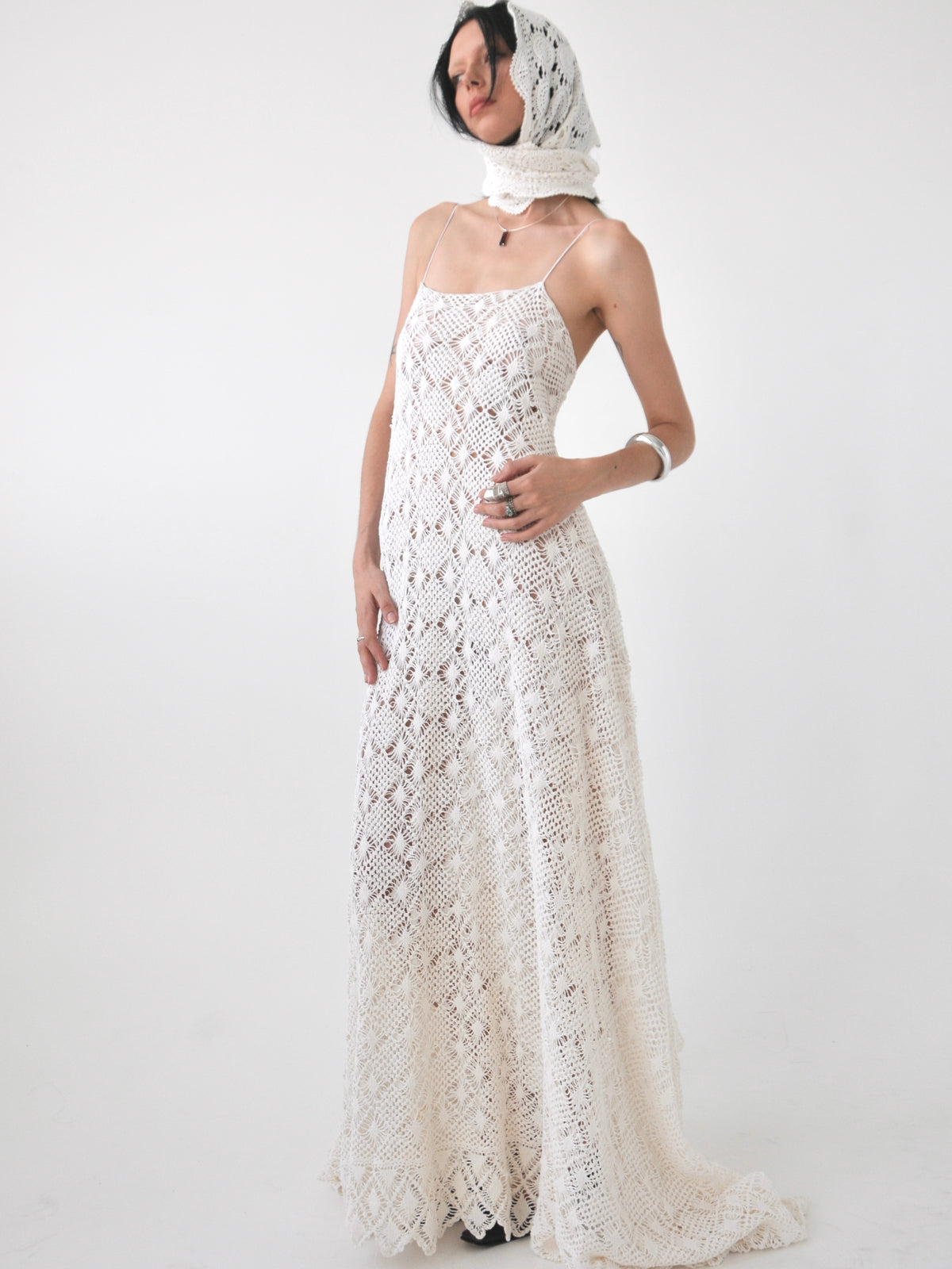 Rhythm vintage crochet lace maxi dress