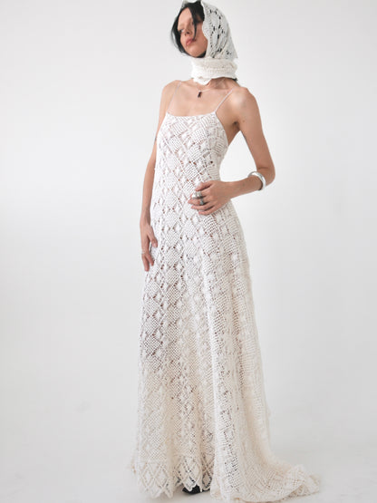 Rhythm vintage crochet lace maxi dress