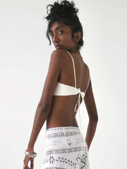 Sicily fitted tie bodice