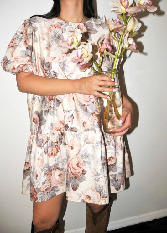 Margot Mini Dress Curtain Floral