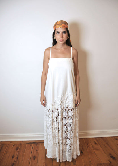 Sylkie Crochet Maxi Dress