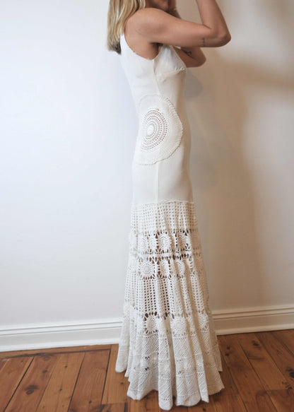 Diamond Crochet Maxi Dress