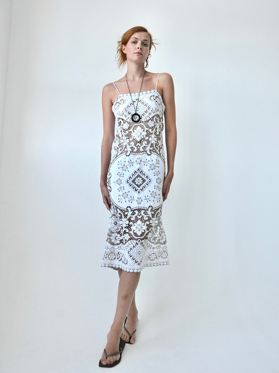 Manet lace midi dress