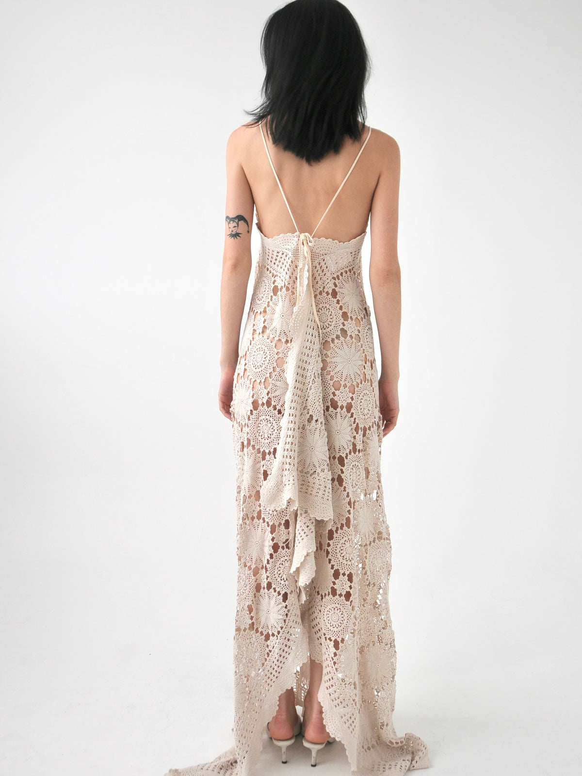 Chloe vintage crochet lace maxi dress