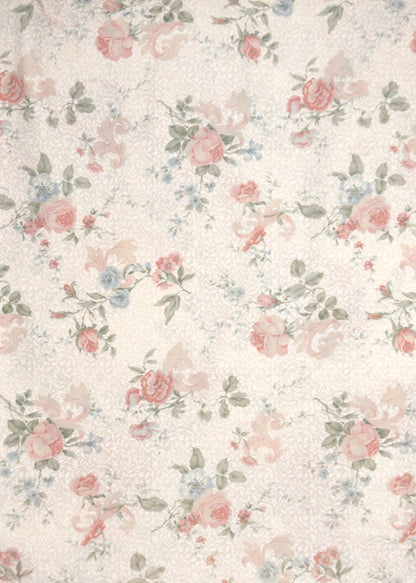 Cream Lillian Floral Fabric