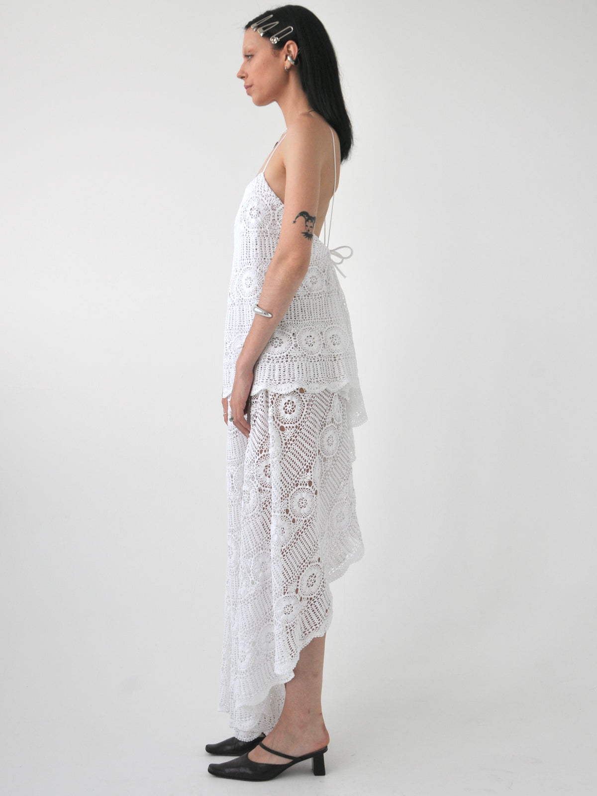 Charlie vintage crochet lace maxi dress