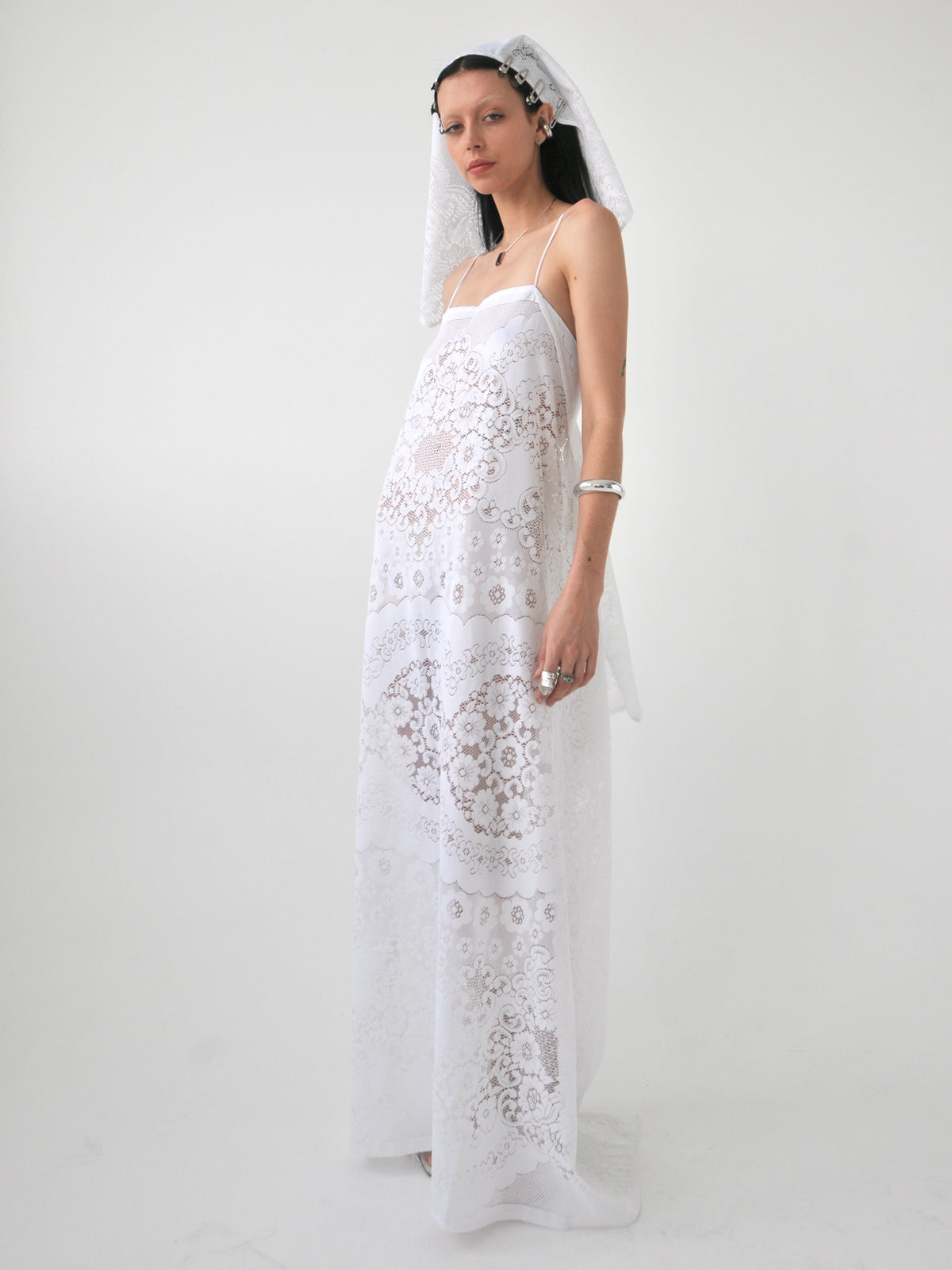 Germaine vintage lace maxi dress