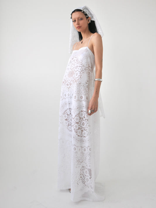 Germaine vintage lace maxi dress