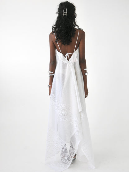 Caroline vintage lace maxi dress