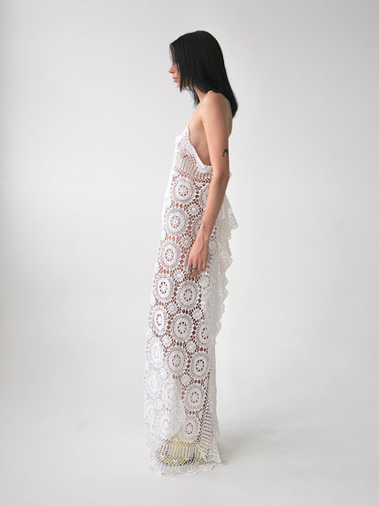 Kate vintage crochet lace maxi dress