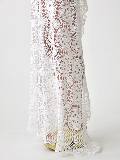 Kate vintage crochet lace maxi dress