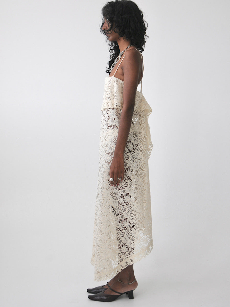Josie vintage lace maxi dress