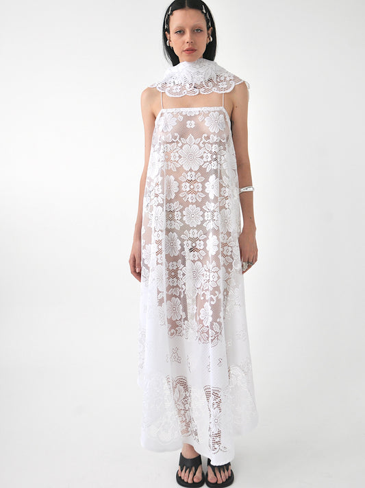 Roan vintage lace maxi dress and scarf