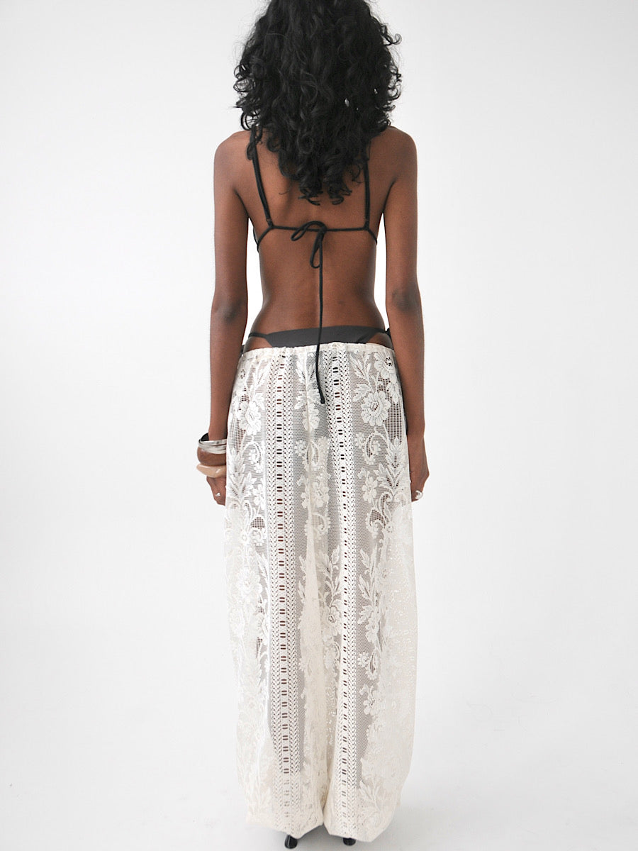Peony adjustable vintage lace balloon pants