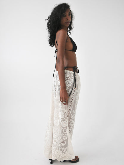 Peony adjustable vintage lace balloon pants