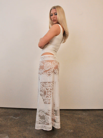 Rose tie skirt